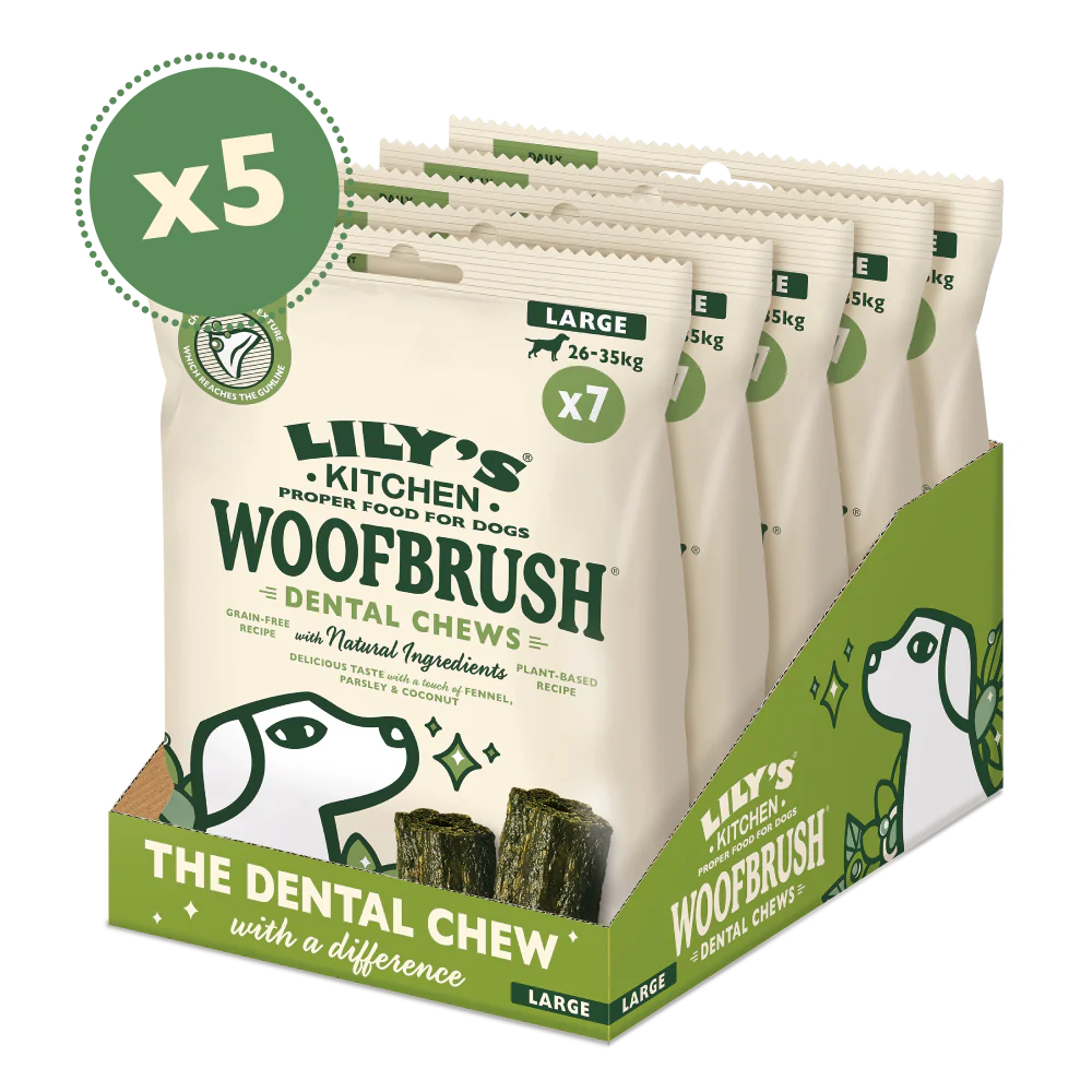 Large Woofbrush Dental Chew Multipacks (5 x 329g)