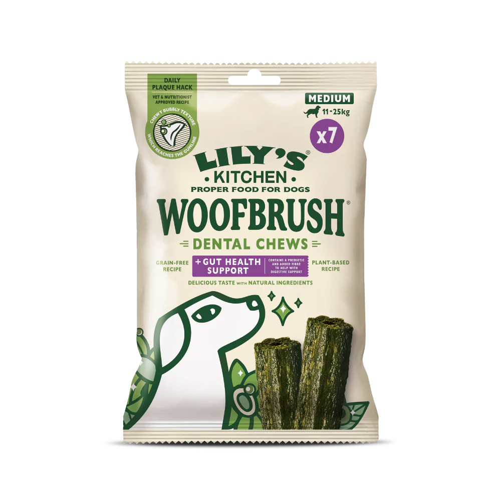 Medium Woofbrush Gut Health Dental Chew Multipack (196g)