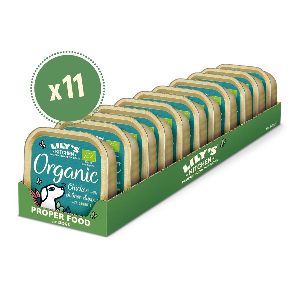 Organic Chicken with Salmon Supper (11 x 150g)