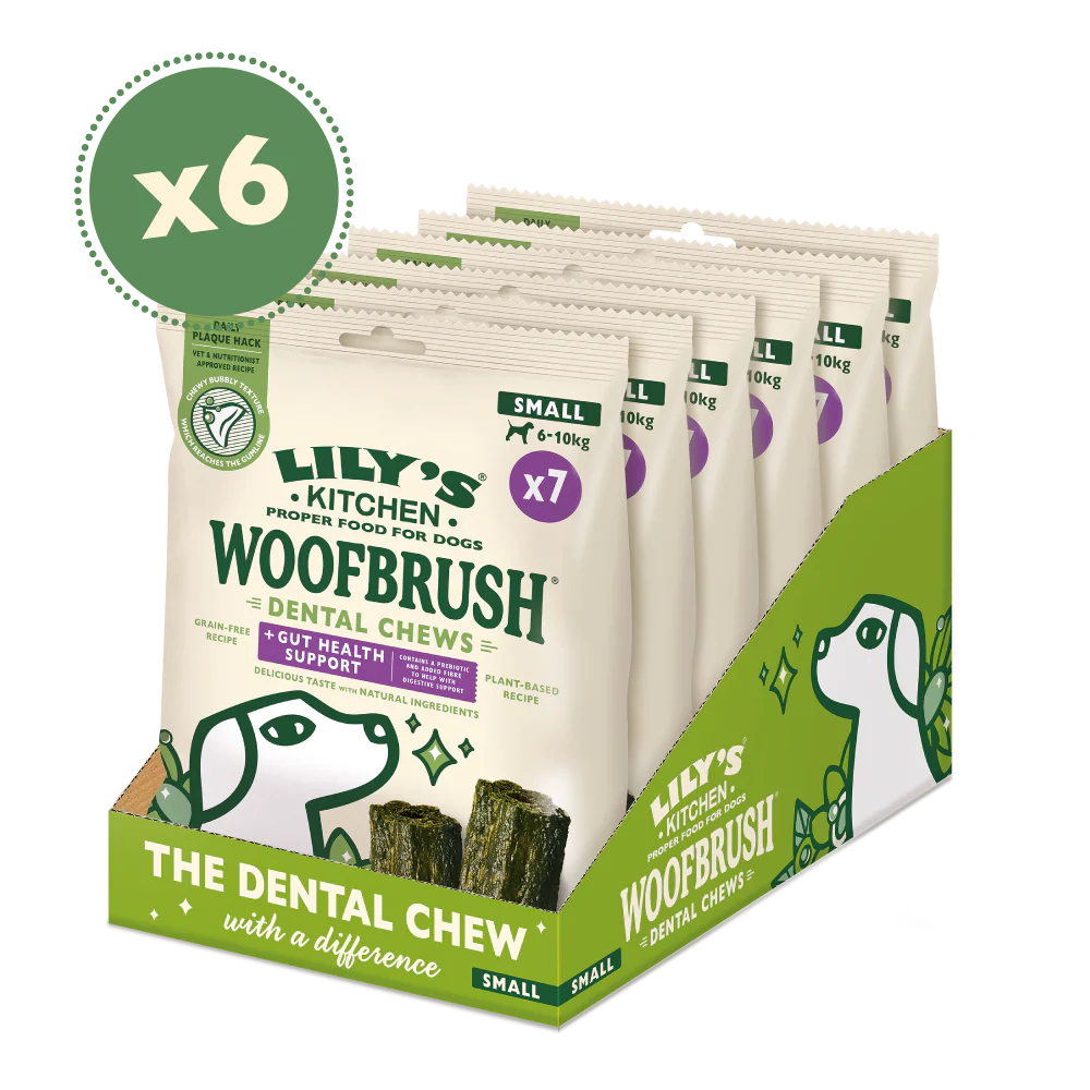 Small Woofbrush Gut Health Dental Chew Multipacks (6 x 154g)