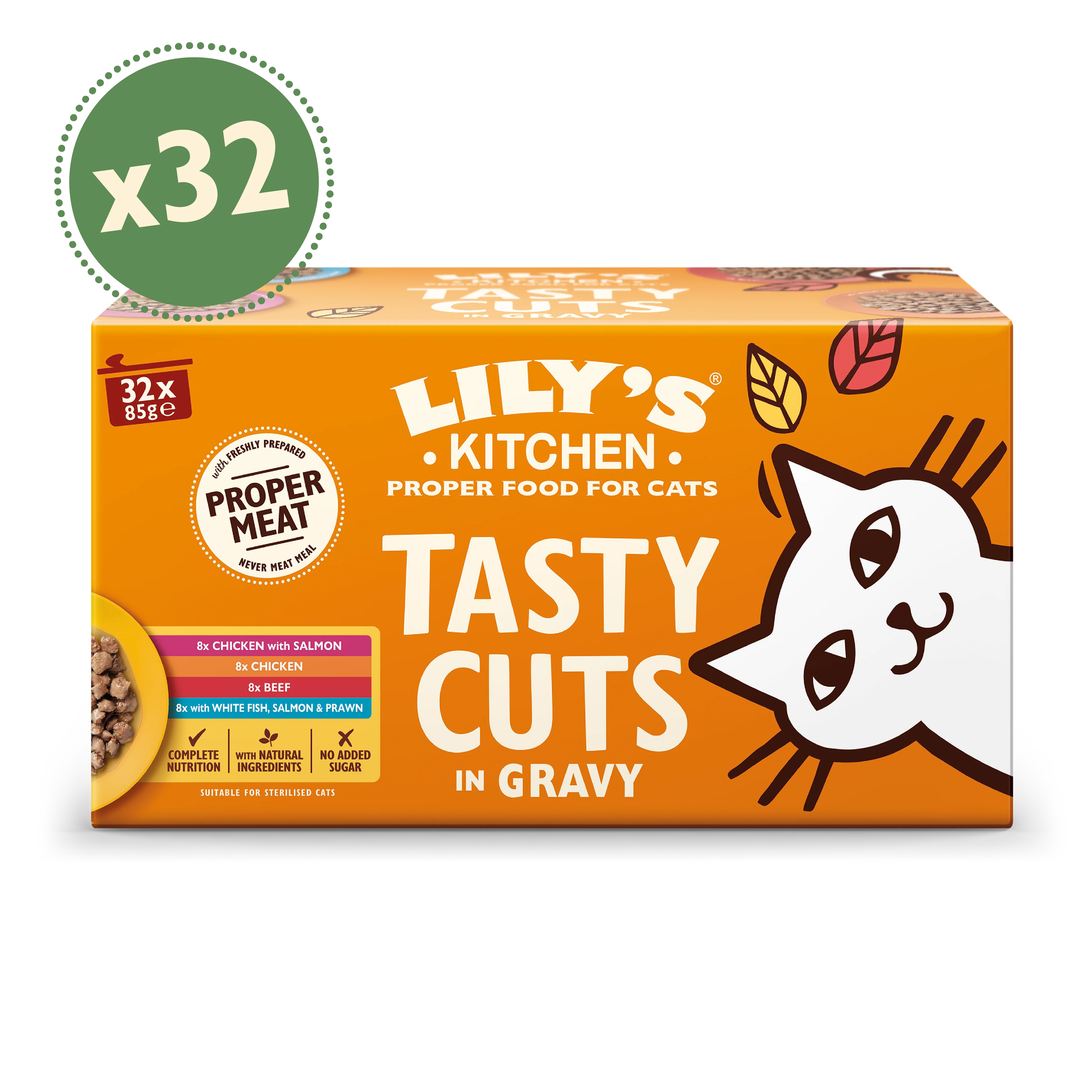 Tasty Cuts in Gravy Multipack (32 x 85g)