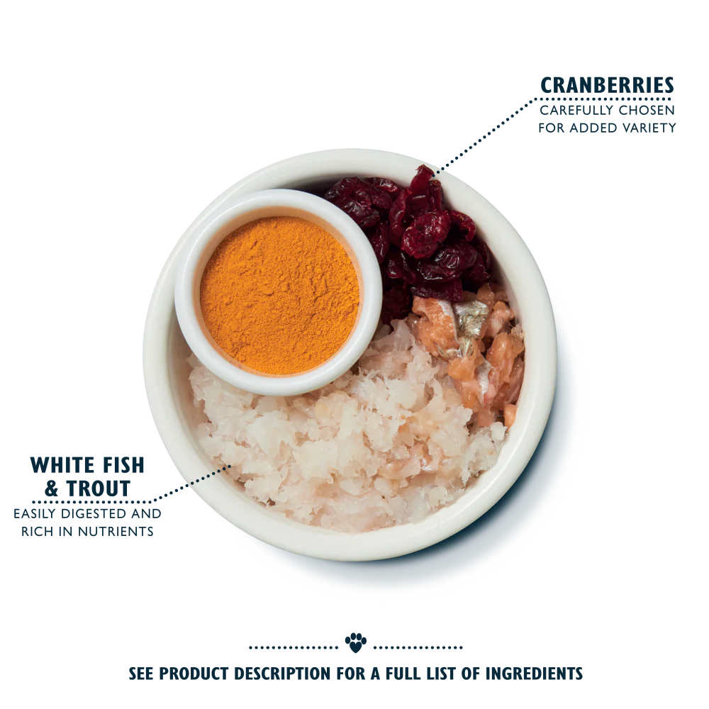 White Fish with Turkey & Trout Senior Dry Food (800g) - Image 2